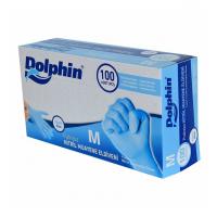 Dolphin  Eldiven Mavi Pudrasız Nitril M 100 Adet 