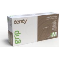 Tenty  Grip Lateks Muayene Eldiveni Pudralı  Medium 100 Lük